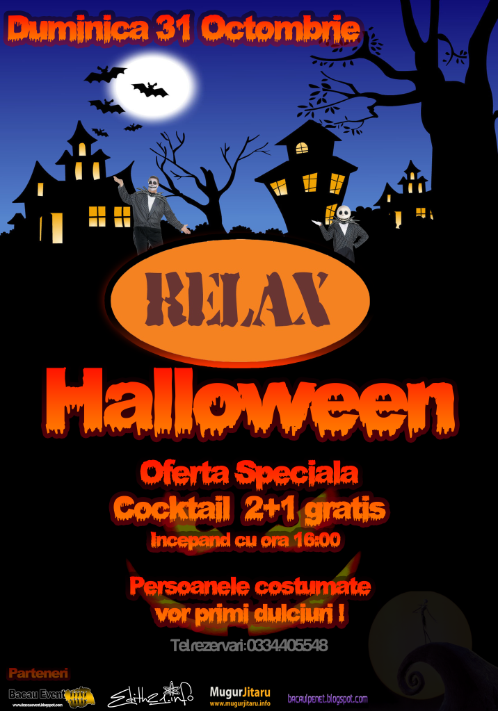 Afis Relax Halloween-Bacau Event