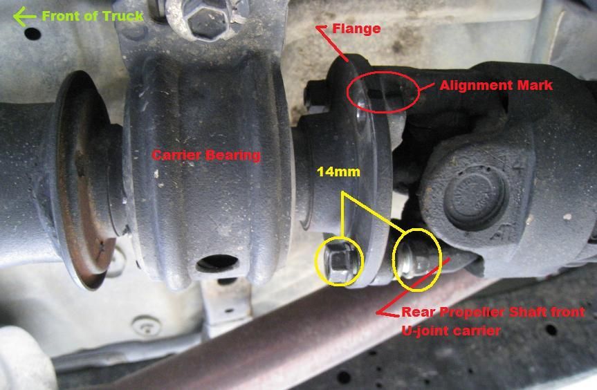 toyota tacoma propeller shaft bolt #4