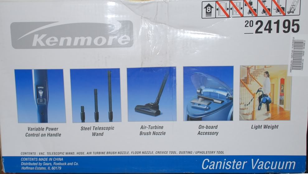 Kenmore Magic Blue Canister Bagged Vacuum Cleaner Model 24195 eBay