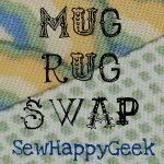 SewHappyGeek Mug Rug Button