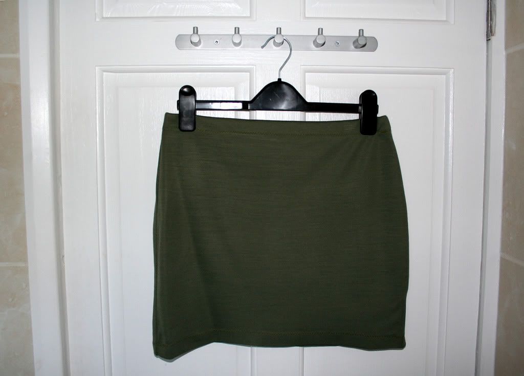 jersey mini skirt