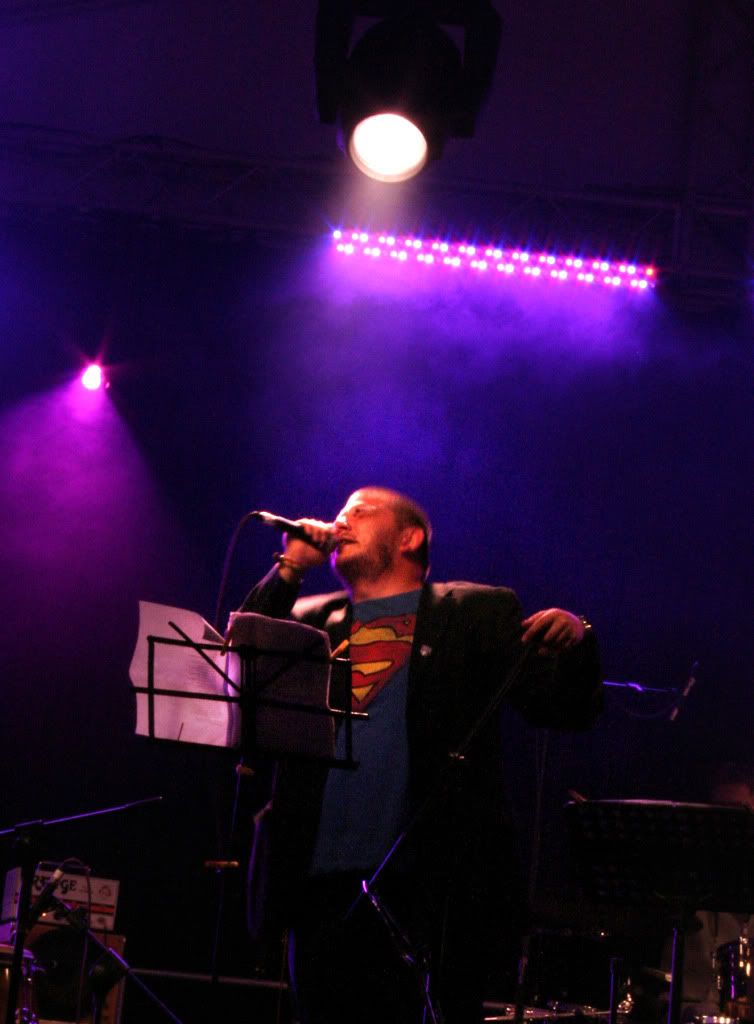 singer on stage