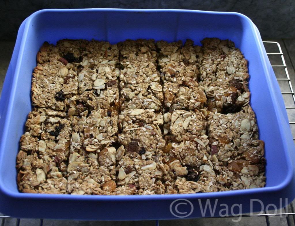 oat biscuits in baking tray