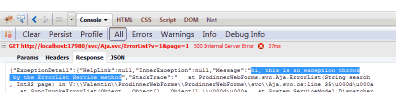 firebug console