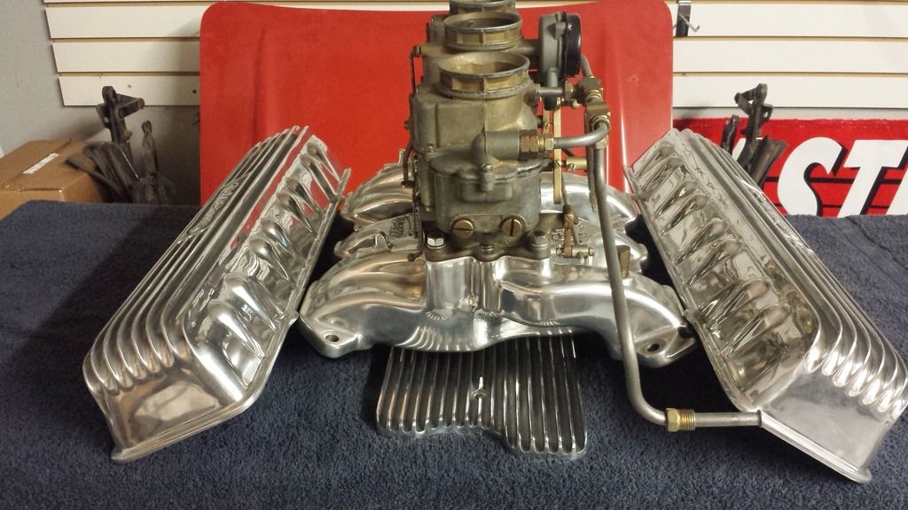 1959 390 Cadillac motor and trans with 3 deuces The H.A.M.B.