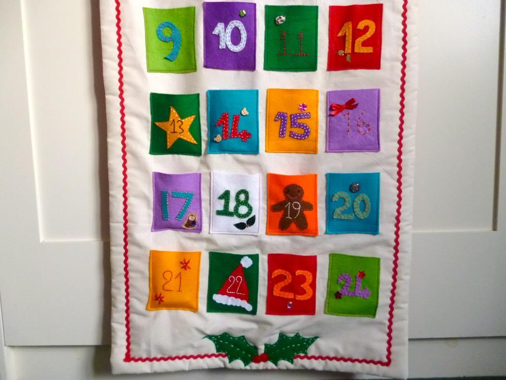 The Owl Club fabric advent calendar