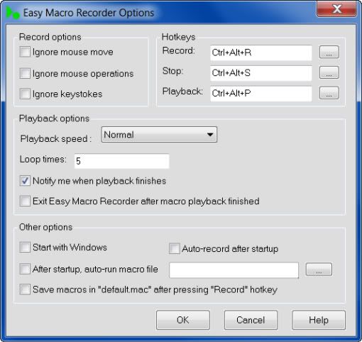 Easy Macro Recorder 4.25 (Otomatik ilemler)