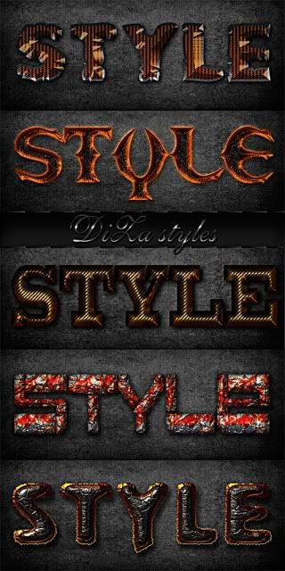 Text styles For Photoshop Text styles For Photoshop