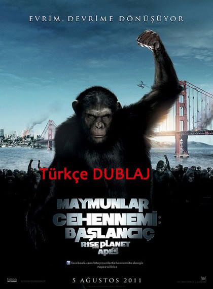 Rise of the Planet of the Apes - Maymunlar Cehennemi Baslangıç 2011 Türkçe Dublaj MP4 Rise of the Planet of the Apes - Maymunlar Cehennemi Baslangıç 2011 Türkçe Dublaj MP4