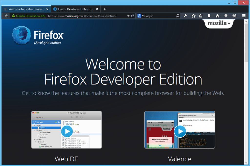 Firefox Developer Edition
