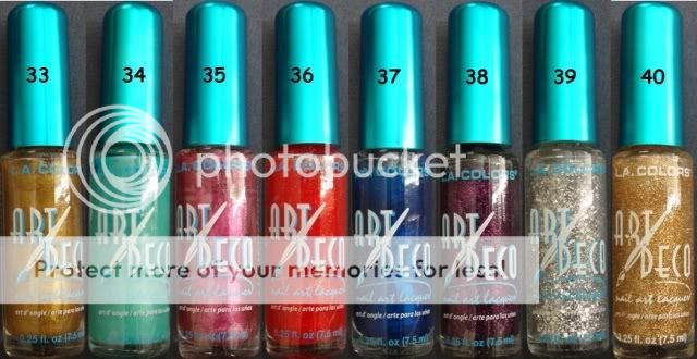 LA Colors Nail Art Deco Lacquer Polish *Pick 3 Colors  