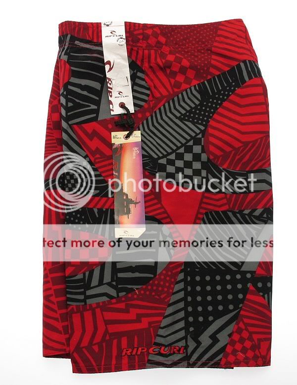 NEW RIPCURL MENS SURF BOARDSHORT RED size 32 rip curl  