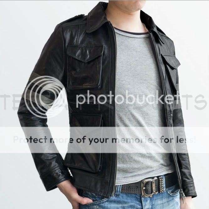 Superb Resident Evil 6 Leon Scott Kennedys Leather Jacket All Sizes