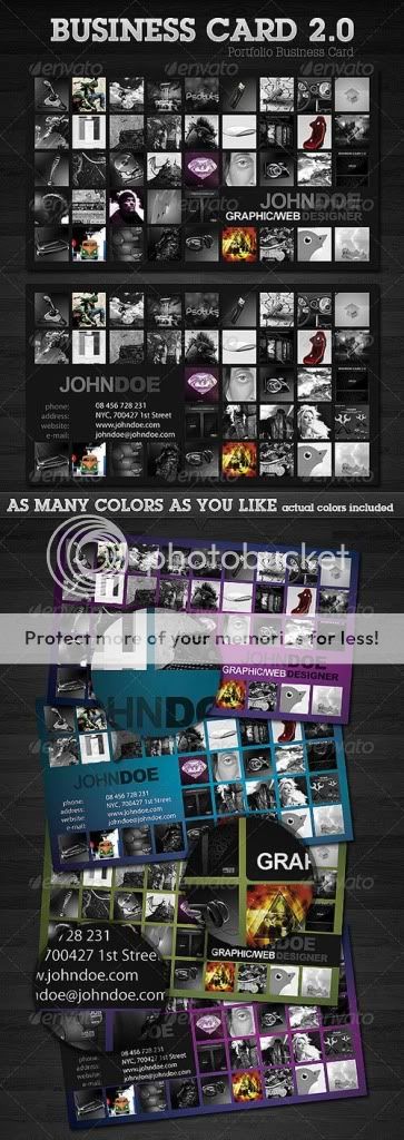 Business Cards Portfolio Templates-Photoshop PSD