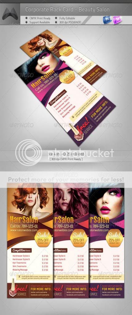 GraphicRiver - Corporate Rack Card - Beauty Salon
