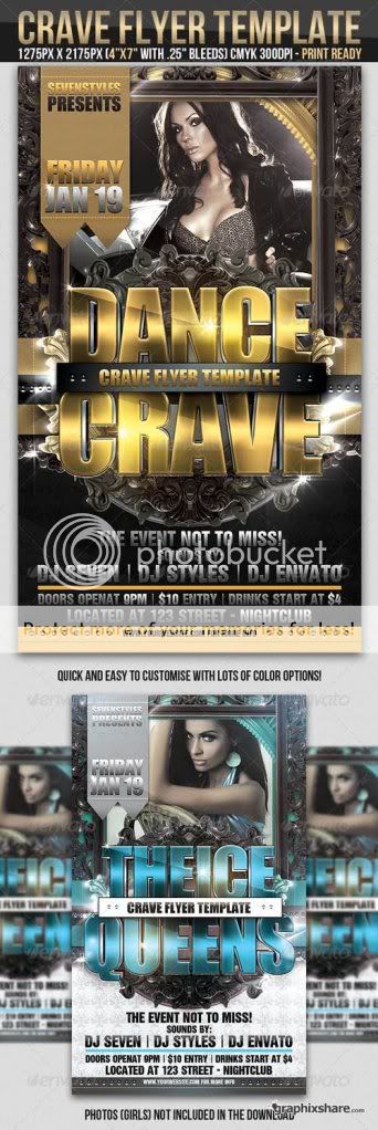 GraphicRiver Crave Flyer Template-Photoshop PSD
