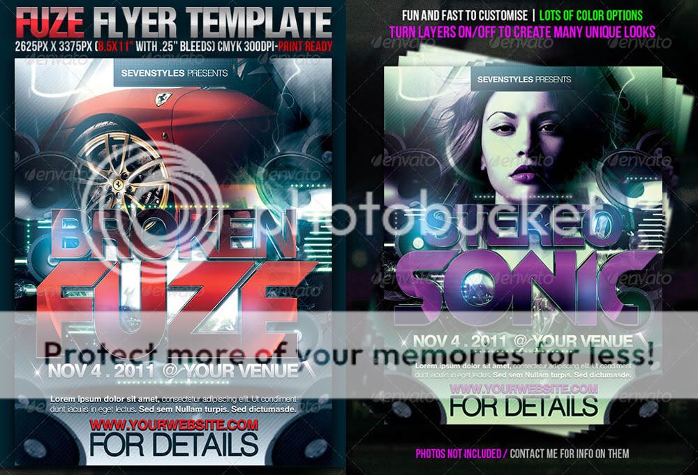 GraphicRiver Fuze Flyer Template-Photoshop PSD