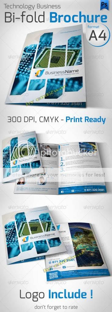 GraphicRiver - Technology Business Bi-fold A4 Flyer