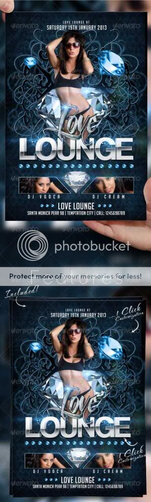 GraphicRiver Love Lounge Flyer Template 3540419