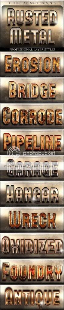 GraphicRiver Rusted Metal - Professional Layer Styles