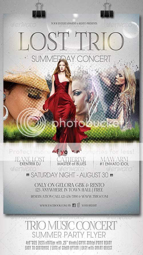 GraphicRiver Trio Music Concert Flyer