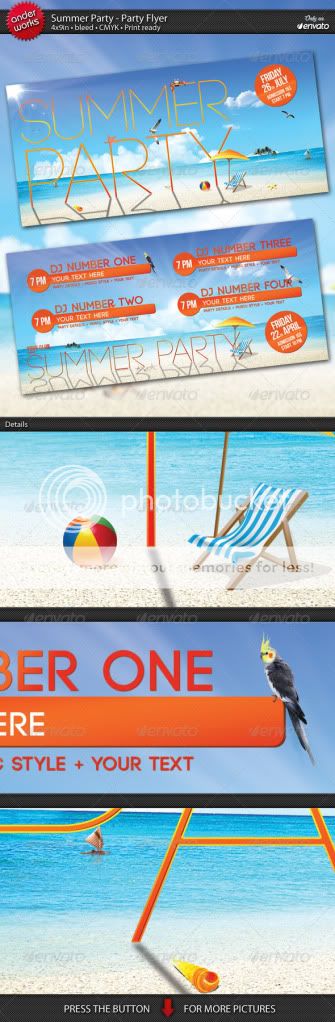 Graphicriver Summer Party flyer-Photoshop Psd