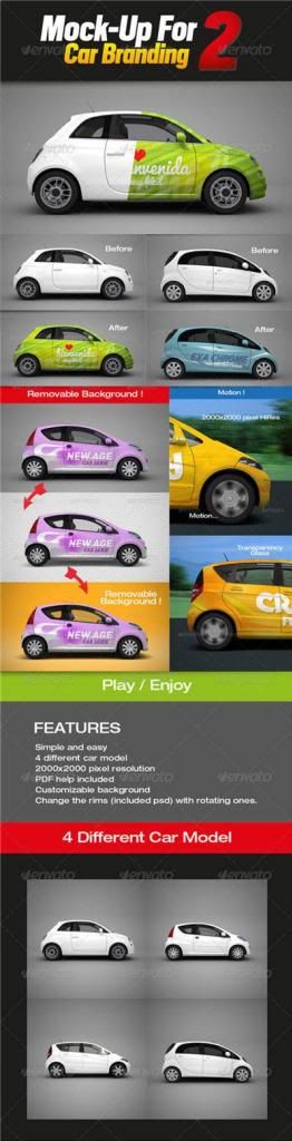 Mock-up for Car Branding 2 Mock-up for Car Branding 2