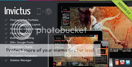 ThemeForest - Invictus v3.0.32 - A Premium Photographer Portfolio Theme