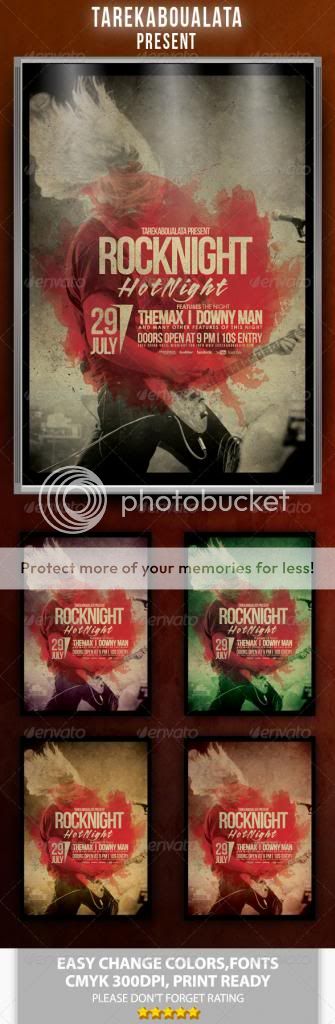 Rock Night Flyer/Poster  GraphicRiver