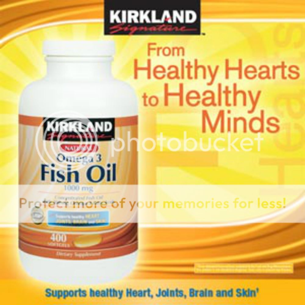 Kirkland Signature Omega 3 Fish Oil 1000 mg 400 ct softgels  