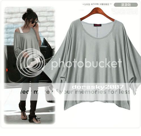 Summer Fashion new lady Kimono batwing tops T shirt SzS. M,L,XL AU8 20 