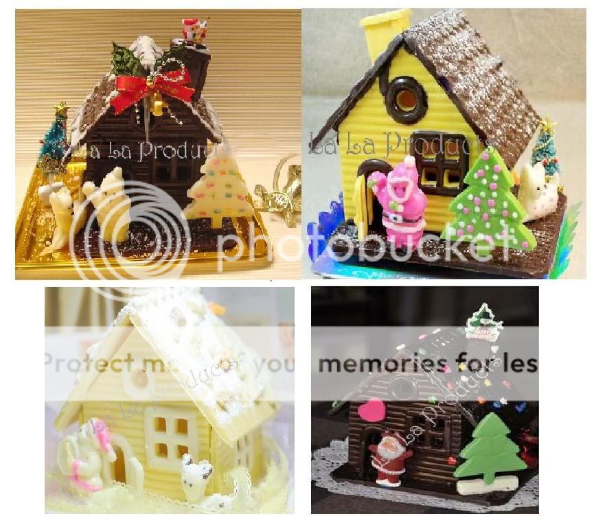 Christmas 3D Gingerbread House Candy Mold Handmade Gift